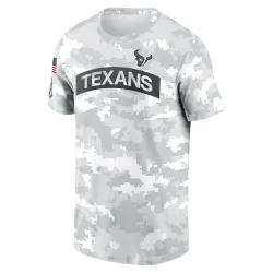 Houston Texans Men's Arctic Camo 2024 Salute To Service Performance T-Shirt