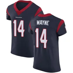 Houston Texans Men's Elite Navy Blue Team Color Vapor Untouchable Jersey (14 Jared Wayne)