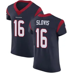 Houston Texans Men's Elite Navy Blue Team Color Vapor Untouchable Jersey (16 Kedon Slovis)