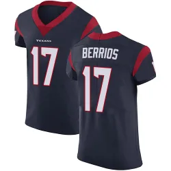 Houston Texans Men's Elite Navy Blue Team Color Vapor Untouchable Jersey (17 Braxton Berrios)