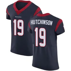 Houston Texans Men's Elite Navy Blue Team Color Vapor Untouchable Jersey (19 Xavier Hutchinson)