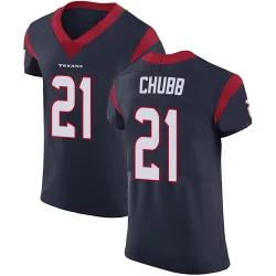 Houston Texans Men's Elite Navy Blue Team Color Vapor Untouchable Jersey (21 Nick Chubb)