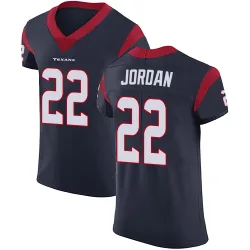 Houston Texans Men's Elite Navy Blue Team Color Vapor Untouchable Jersey (22 Jawhar Jordan)