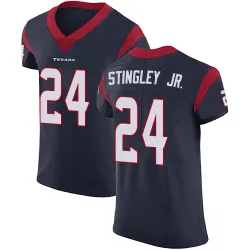 Houston Texans Men's Elite Navy Blue Team Color Vapor Untouchable Jersey (24 Derek Stingley Jr.)