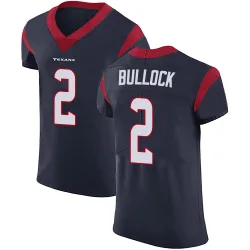 Houston Texans Men's Elite Navy Blue Team Color Vapor Untouchable Jersey (2 Calen Bullock)