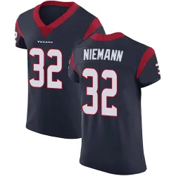 Houston Texans Men's Elite Navy Blue Team Color Vapor Untouchable Jersey (32 Nick Niemann)