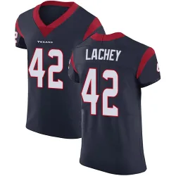 Houston Texans Men's Elite Navy Blue Team Color Vapor Untouchable Jersey (42 Luke Lachey)
