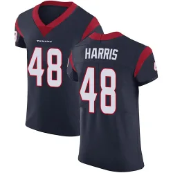 Houston Texans Men's Elite Navy Blue Team Color Vapor Untouchable Jersey (48 Christian Harris)