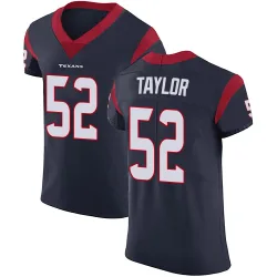 Houston Texans Men's Elite Navy Blue Team Color Vapor Untouchable Jersey (52 Darrell Taylor)