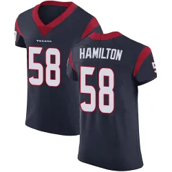 Houston Texans Men's Elite Navy Blue Team Color Vapor Untouchable Jersey (58 Kyonte Hamilton)
