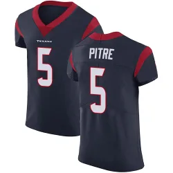 Houston Texans Men's Elite Navy Blue Team Color Vapor Untouchable Jersey (5 Jalen Pitre)