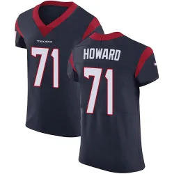 Houston Texans Men's Elite Navy Blue Team Color Vapor Untouchable Jersey (71 Tytus Howard)