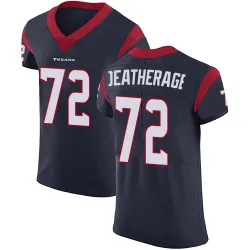 Houston Texans Men's Elite Navy Blue Team Color Vapor Untouchable Jersey (72 Dylan Deatherage)
