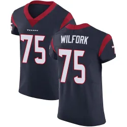 Houston Texans Men's Elite Navy Blue Team Color Vapor Untouchable Jersey (75 Vince Wilfork)