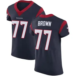 Houston Texans Men's Elite Navy Blue Team Color Vapor Untouchable Jersey (77 Trent Brown)