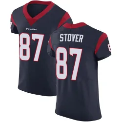 Houston Texans Men's Elite Navy Blue Team Color Vapor Untouchable Jersey (87 Cade Stover)