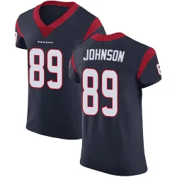 Houston Texans Men's Elite Navy Blue Team Color Vapor Untouchable Jersey (89 Xavier Johnson)