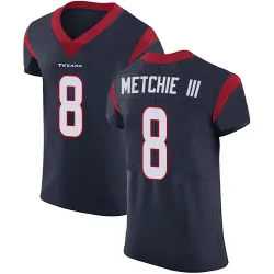 Houston Texans Men's Elite Navy Blue Team Color Vapor Untouchable Jersey (8 John Metchie III)