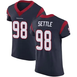 Houston Texans Men's Elite Navy Blue Team Color Vapor Untouchable Jersey (98 Tim Settle Jr.)