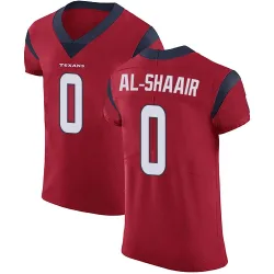 Houston Texans Men's Elite Red Alternate Vapor Untouchable Jersey (0 Azeez Al-Shaair)