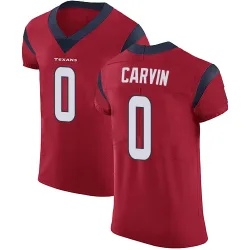 Houston Texans Men's Elite Red Alternate Vapor Untouchable Jersey (0 Jerome Carvin)