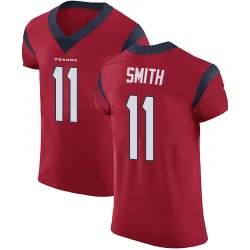 Houston Texans Men's Elite Red Alternate Vapor Untouchable Jersey (11 Tremon Smith)