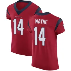 Houston Texans Men's Elite Red Alternate Vapor Untouchable Jersey (14 Jared Wayne)