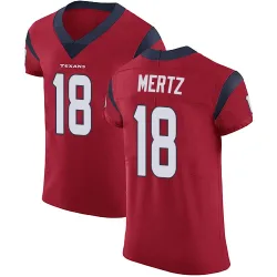 Houston Texans Men's Elite Red Alternate Vapor Untouchable Jersey (18 Graham Mertz)