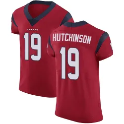 Houston Texans Men's Elite Red Alternate Vapor Untouchable Jersey (19 Xavier Hutchinson)