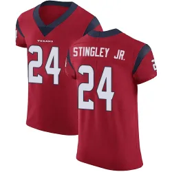 Houston Texans Men's Elite Red Alternate Vapor Untouchable Jersey (24 Derek Stingley Jr.)