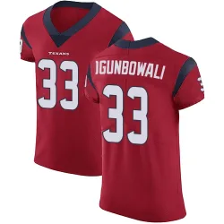 Houston Texans Men's Elite Red Alternate Vapor Untouchable Jersey (33 Dare Ogunbowale)