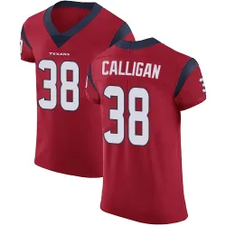 Houston Texans Men's Elite Red Alternate Vapor Untouchable Jersey (38 Keydrain Calligan)