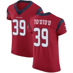 Houston Texans Men's Elite Red Alternate Vapor Untouchable Jersey (39 Henry To'oTo'o)