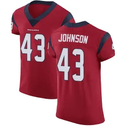 Houston Texans Men's Elite Red Alternate Vapor Untouchable Jersey (43 Jakob Johnson)