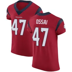 Houston Texans Men's Elite Red Alternate Vapor Untouchable Jersey (47 K.C. Ossai)