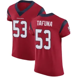 Houston Texans Men's Elite Red Alternate Vapor Untouchable Jersey (53 Junior Tafuna)