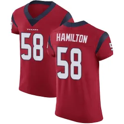 Houston Texans Men's Elite Red Alternate Vapor Untouchable Jersey (58 Kyonte Hamilton)