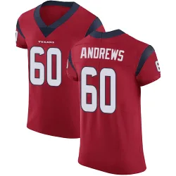 Houston Texans Men's Elite Red Alternate Vapor Untouchable Jersey (60 Jake Andrews)