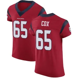 Houston Texans Men's Elite Red Alternate Vapor Untouchable Jersey (65 Eli Cox)