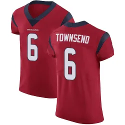 Houston Texans Men's Elite Red Alternate Vapor Untouchable Jersey (6 Tommy Townsend)