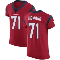 Houston Texans Men's Elite Red Alternate Vapor Untouchable Jersey (71 Tytus Howard)