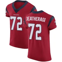 Houston Texans Men's Elite Red Alternate Vapor Untouchable Jersey (72 Dylan Deatherage)