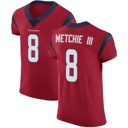 Houston Texans Men's Elite Red Alternate Vapor Untouchable Jersey (8 John Metchie III)