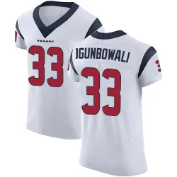 Houston Texans Men's Elite White Vapor Untouchable Jersey (33 Dare Ogunbowale)