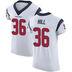 Houston Texans Men's Elite White Vapor Untouchable Jersey (36 Brandon Hill)
