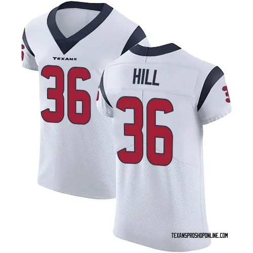 Houston Texans Men's Elite White Vapor Untouchable Jersey (36 Brandon Hill)