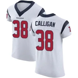 Houston Texans Men's Elite White Vapor Untouchable Jersey (38 Keydrain Calligan)