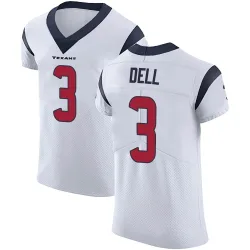Houston Texans Men's Elite White Vapor Untouchable Jersey (3 Tank Dell)