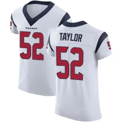 Houston Texans Men's Elite White Vapor Untouchable Jersey (52 Darrell Taylor)