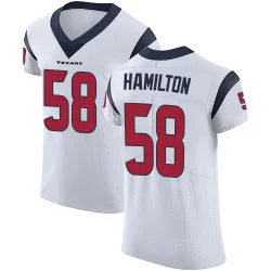 Houston Texans Men's Elite White Vapor Untouchable Jersey (58 Kyonte Hamilton)